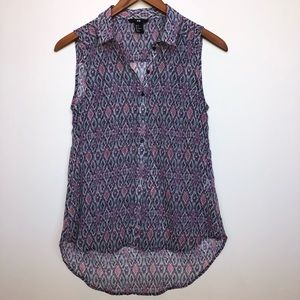 H&M purple patterned tank top